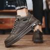 Fashion Men Sneakers Thick Bottom Outdoor Shoes Recommended British Business Style Classic All-match Wear-Resistant Spring and Autumn
