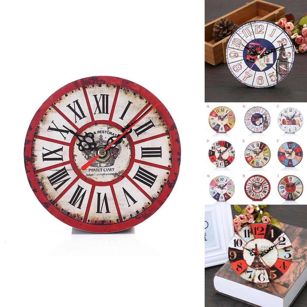 Classic Retro Round Wooden Wall Clock Ideal For Home Office Bar Decor And Gifting