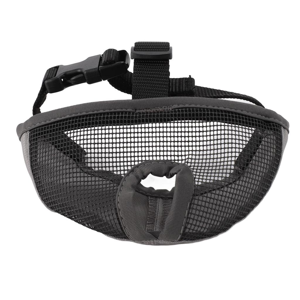 Short Snout Dog Muzzle Soft Comfortable Breathable Flat Face Bulldog Muzzle for Biting Chewing