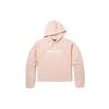 Повседневная флисовая свободная толстовка с капюшоном, женские топы, светло-розовый A6AZ2-662