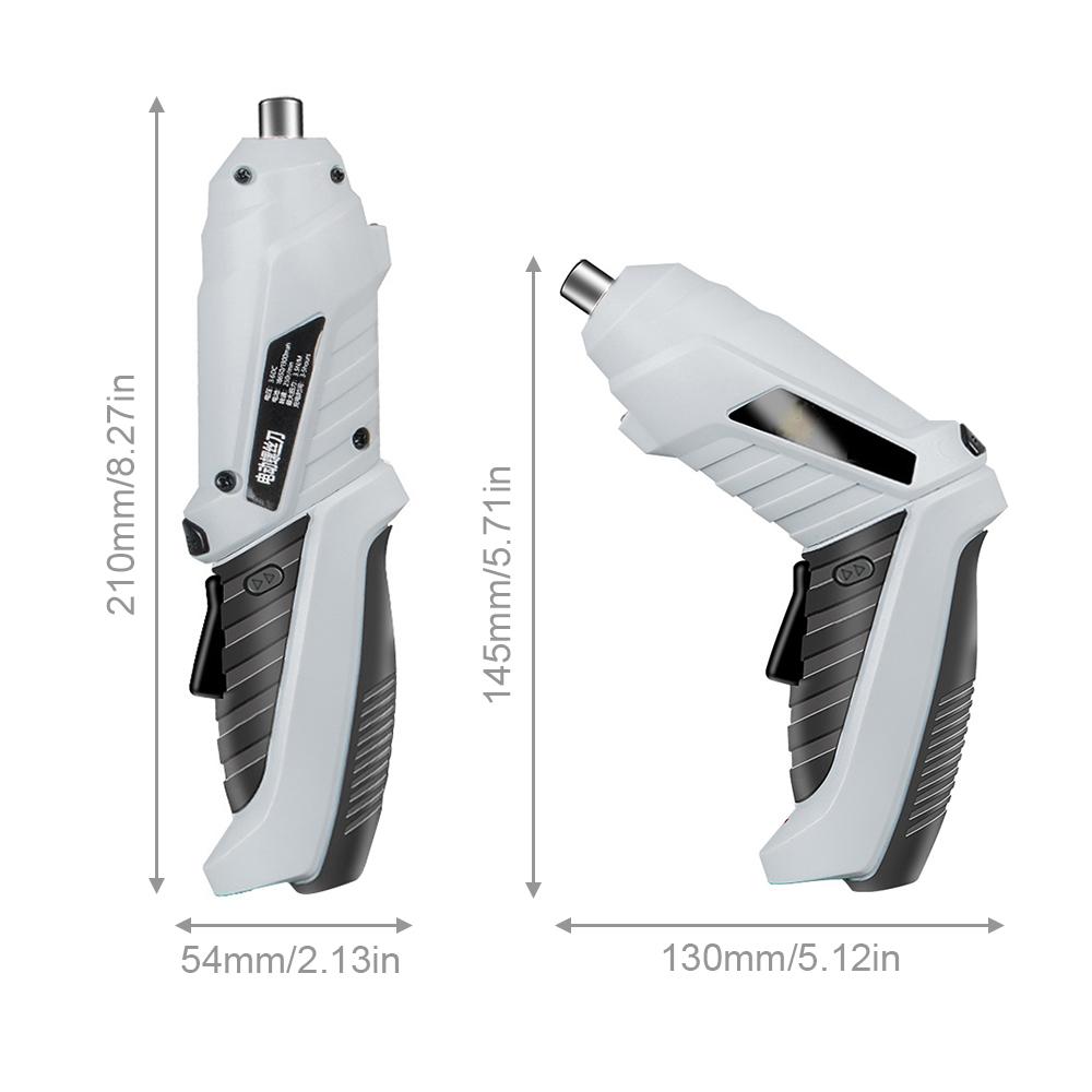 3,6 В 1300 мАч Беспроводная мини-электрическая дрель-отвертка со светодиодной подсветкой для установки мебели/завинчивания/ремонта углов/пробивания древесины