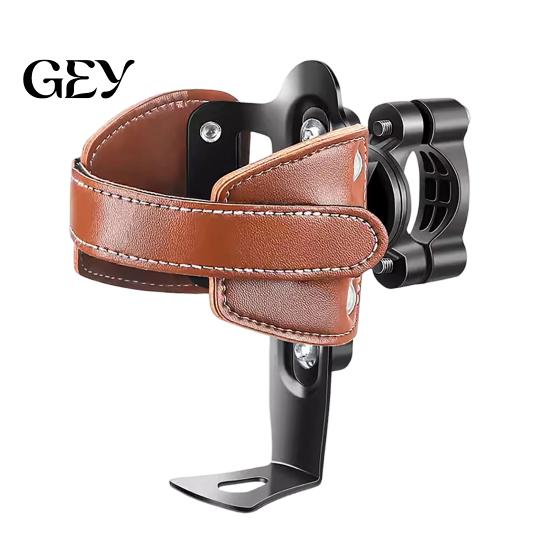 Faux Leather Bottle Holder Bicycle Water Holder, Vintage Motorcycle Cup Bracket Handcrafted Cage Drink Mount, Cycling Accessories
