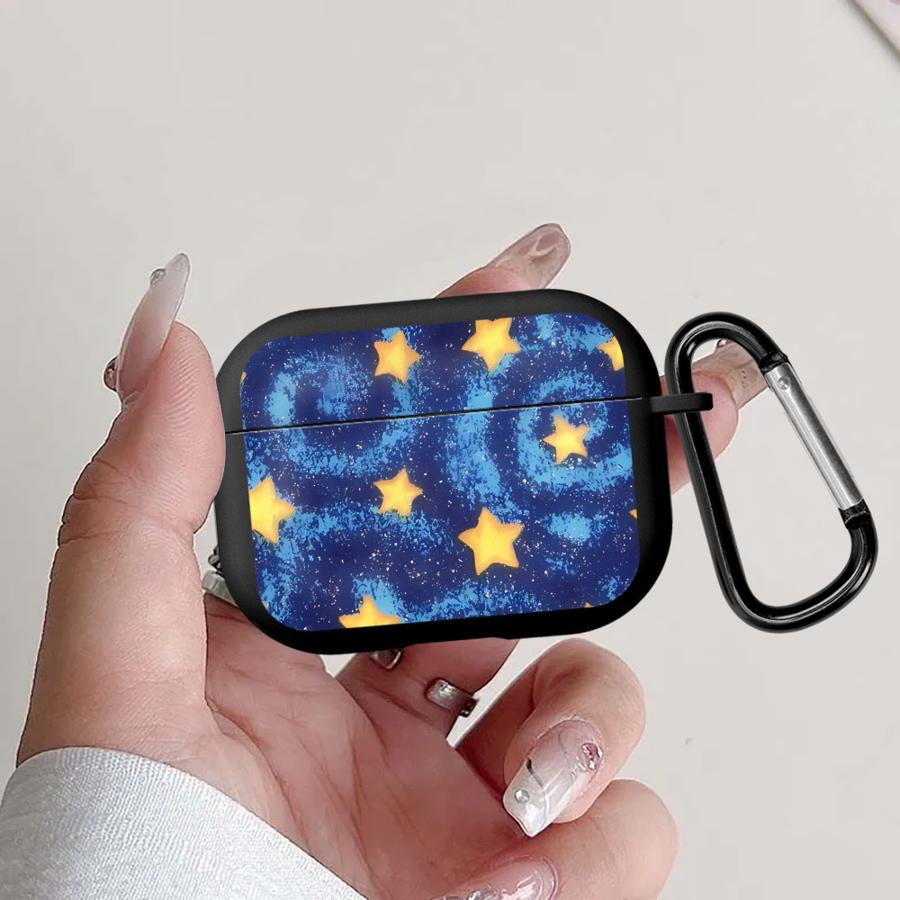 Чехол для Airpods Pro3 4 Pro2 Pro 2 3 1 Чехлы для наушников Обложка Синее Звездное Ночное Небо