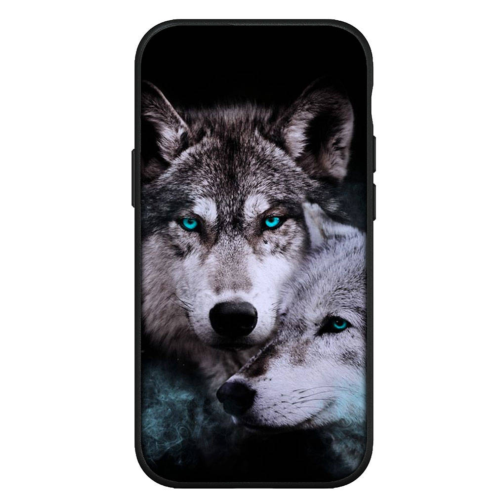 Чехол для iPhone 16 15 Xiaomi Redmi Note 14 13 12 11 Pro Max X 8 9 16e Samsung Galaxy S25 S24 S23 Moto G85 14C OPPO Huawei Stalking Wolf Phone Case
