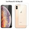 Передняя + задняя закаленное стекло для iPhone XS Max XR XS X 7 8 6 6s Plus Защитная пленка для экрана Заднее стекло