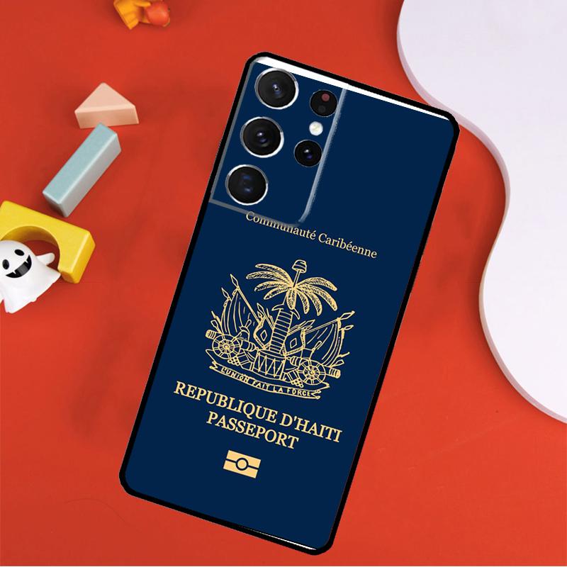 Haiti Haitian Flag Phone Case For Samsung Galaxy S23 S21 S20 FE S8 S9 S10 Note 10 Plus Note 20 S22 Ultra Cover