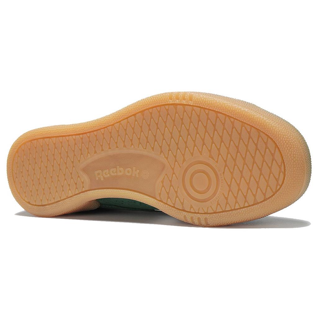 Reebok Кроссовки Club C Grounds UK темно-зеленые Gum Unisex, обувь белого цвета 100206240