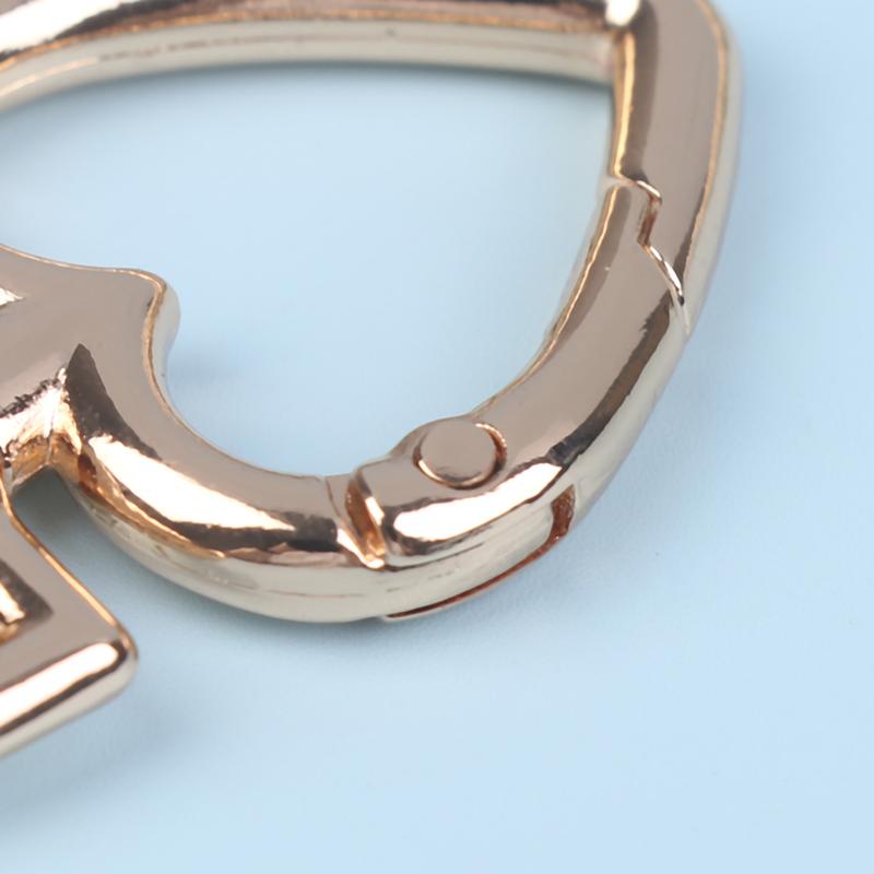 Сумка в форме сердца, вращающаяся, сплав, карабин, пружинный замок, открывающийся, брелок, карабин, соединитель, собачья цепь, пряжки, украшения своими руками