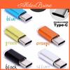 Стильный 3x Металлический Micro USB на USB-C Type-C Адаптер-зарядное устройство для синхронизации с реверсивным разъемом