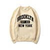 Толстовка с рисунком Brooklyn NYC с надписью Brooklyn New York Рубашки с капюшоном Нью-Йоркский подарок Осенний пуловер унисекс Повседневная уличная толстовка унисекс