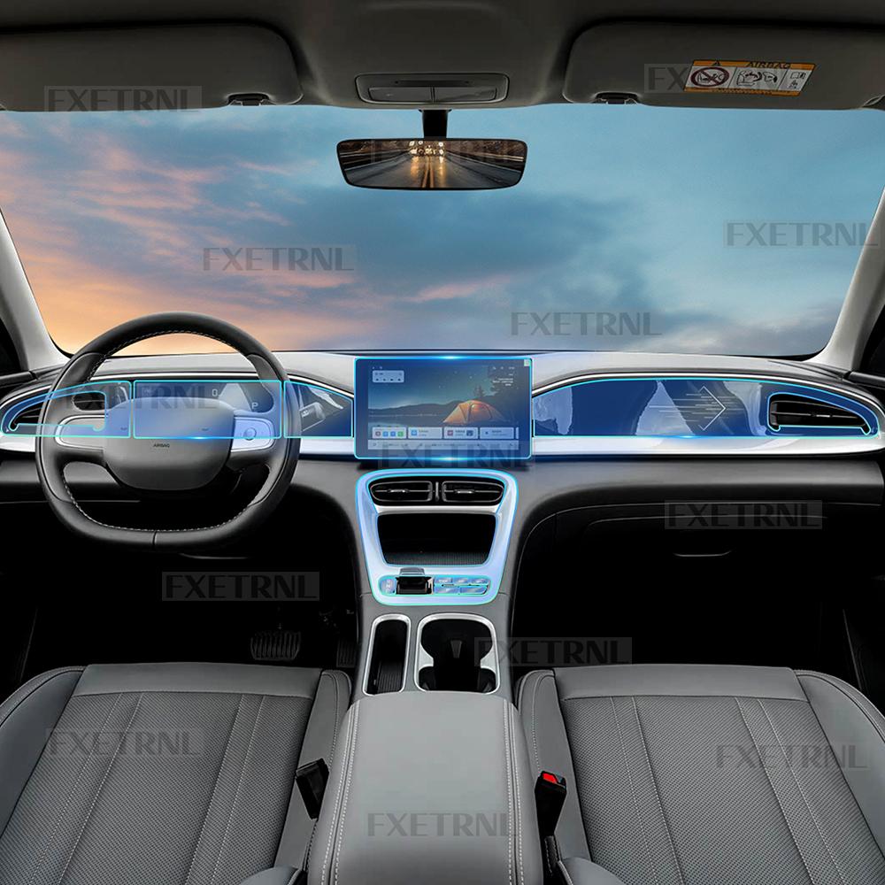 TPU For GEELY EX2 2025 2026 Car Interior Film Transparent Control GPS Screen Window Lift Anti Scratch Pre-cut PPF Sticker Film