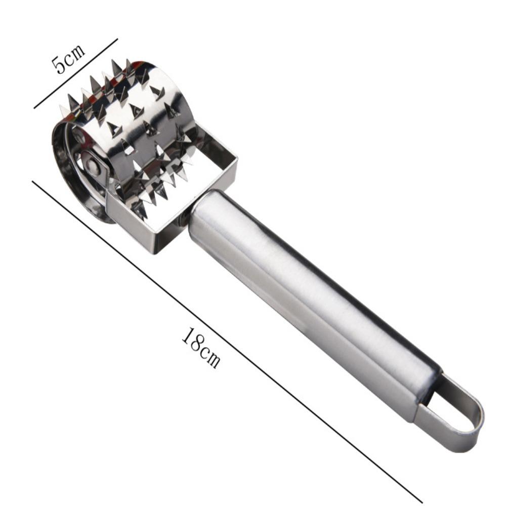 Нержавеющая сталь Мясорыхлитель Ручной Размягчитель Мяса Ролик Катящийся Свободный Молоток для Мяса Курица