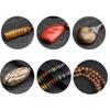 Ethnic Handmade Buddhist Jewelry Horn Mala Pendant Wood Beads Necklace Long Necklace