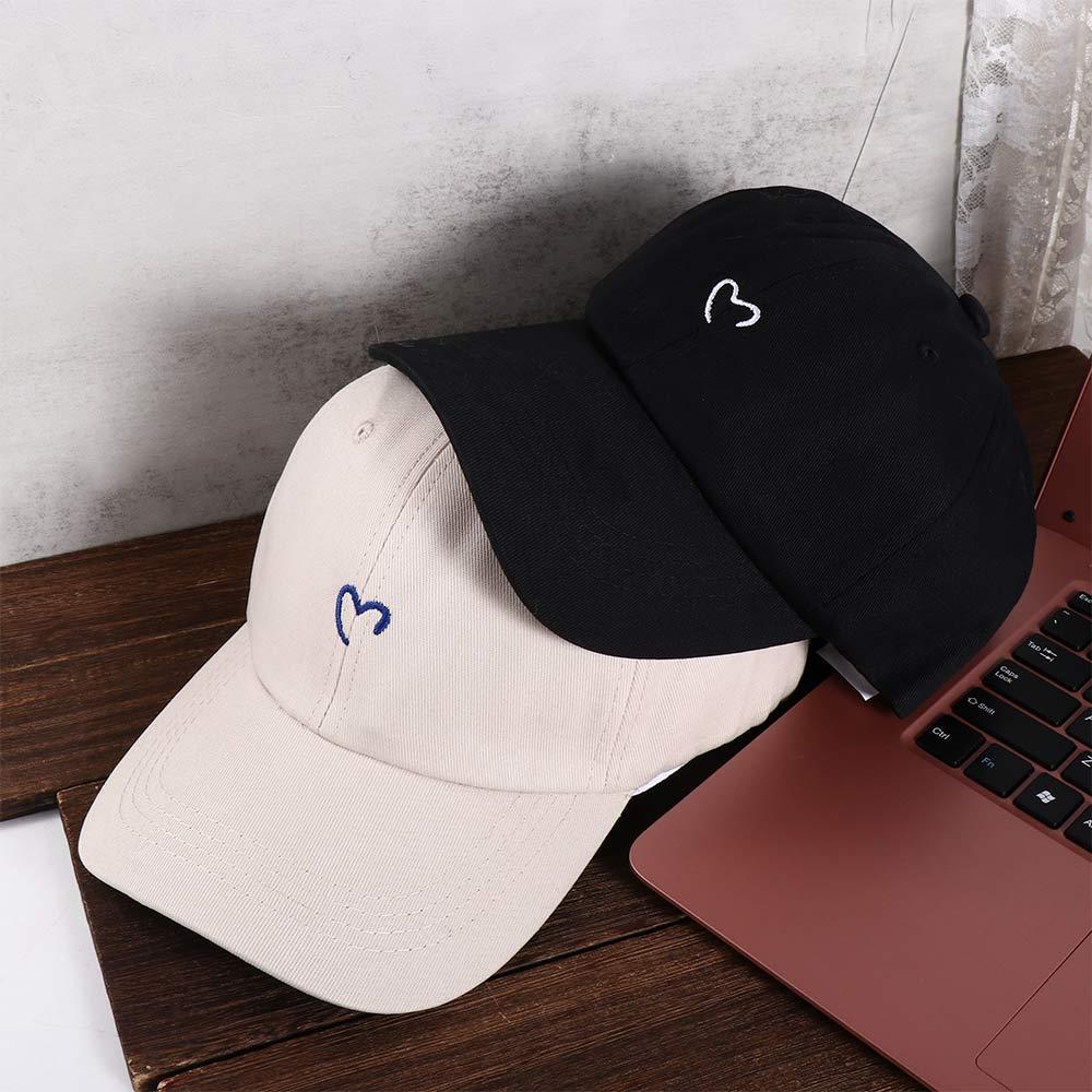 Style Caps Men Baseball Caps Cotton Love Sun Hat Baseball Caps Peaked Cap Heart Embroidery Caps