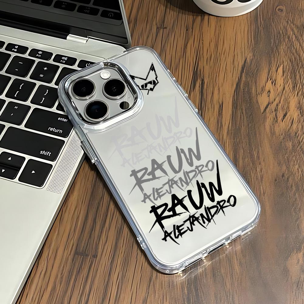 Rapper Phone Case For iPhone 17 16e 16 15 14 13 12 11 mini Pro Max X XR XSMAX 8 7 Air Plus R-Rauw Alejandro Transparent Cover