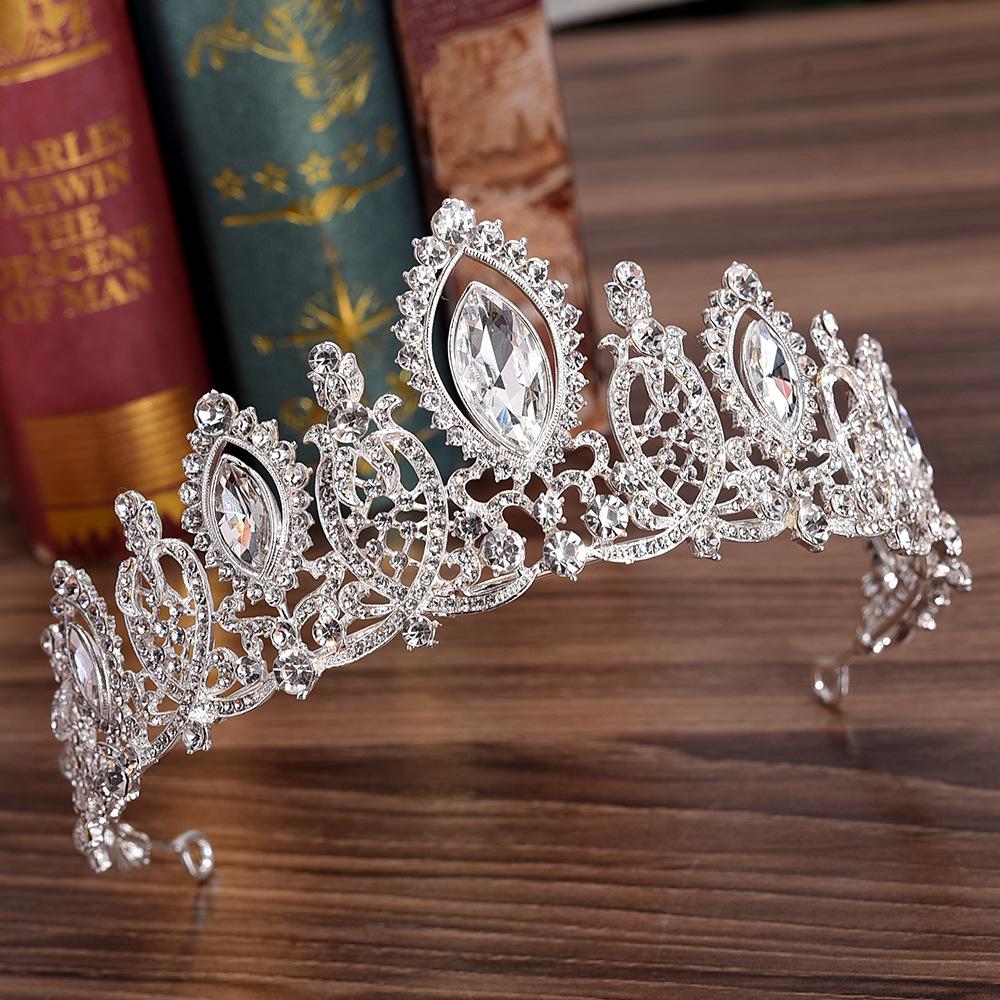 New Bridal Headwear, European Crystal Rhinestone Crown, Wedding Hair Accessories, Headband, Wedding Accessories