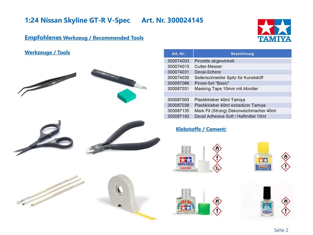 Tamiya Спортивная машина серии Nissan Skyline V Spec R33 Пластиковая модель 24145 1/24 № 145 GT-R