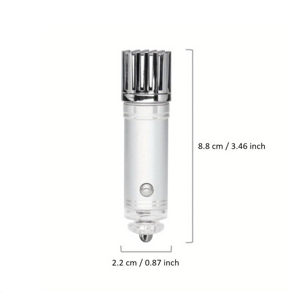 Миниатюрный автомобильный ионизатор воздуха 12 В, подключаемый к розетке, удаляет дым, частицы PM2.5, пыльцу, запахи, тихий автомобильный очиститель воздуха для путешествий.