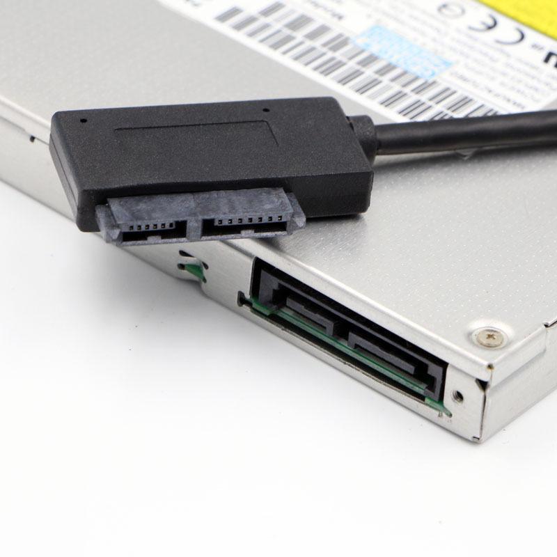 Usb To  6+7P SATA To USB2.0  Slim Sata/ide Cd Dvd Rom Optical Drive Cable Adapter