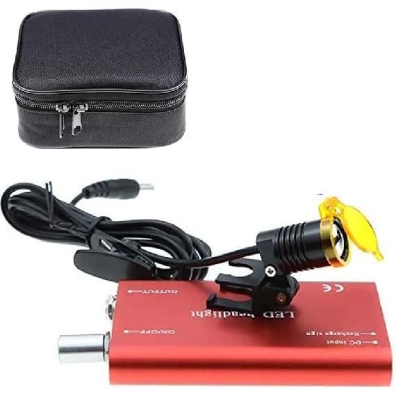 Стоматологический 3 Вт Портативный Светодиодный Налобный Фонарь Налобный Фонарь, 3 Вт Светодиодный Налобный Фонарь с Пластиковым Зажимом и Фильтром для Медицинского Бинокулярного Увеличителя