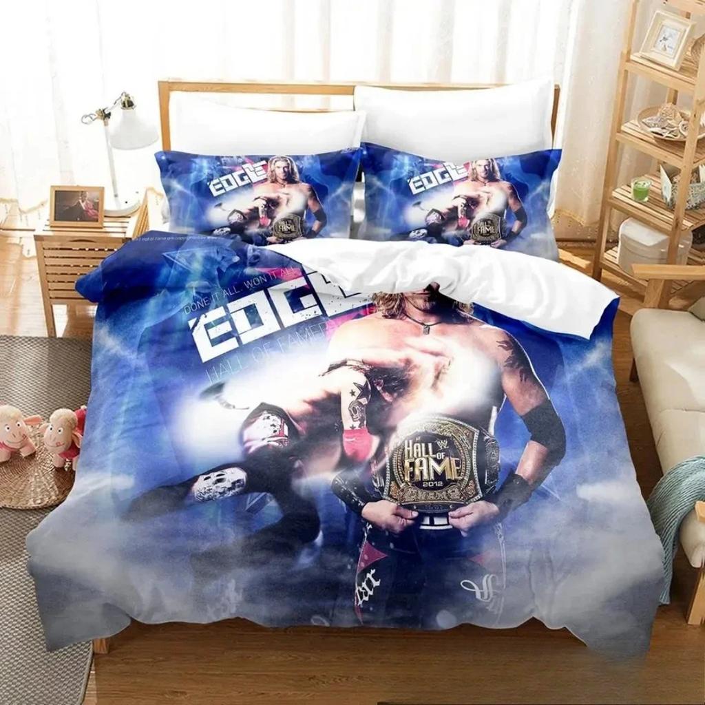3D Print Wrestler Roman Reigns Bedding SetWWE Duvet Cover PillowcaseQuilt cover Queen King Sizeboys Adult