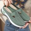 Half-drag Women's Shoes Versatile Casual Shoes Breathable Bag Head Slippers One-pedal Lazy Shoes Mesh Soft Sole Single Shoes Women