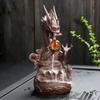 Backflow Incense Burner Creative Ceramic Desktop Ornamental Aromatherapy Stove Windproof Incense Holder