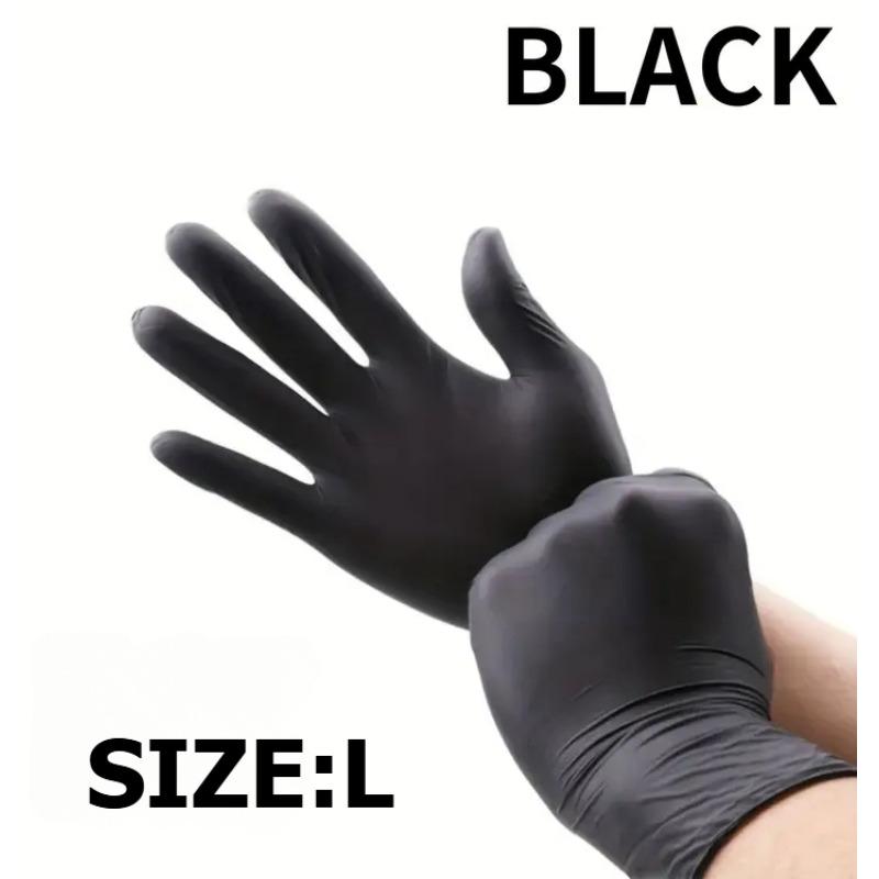 Черные многоразовые нитриловые перчатки водонепроницаемые и нескользящие перчатки для уборки кухни для работы чистящие средства одноразовые перчатки
