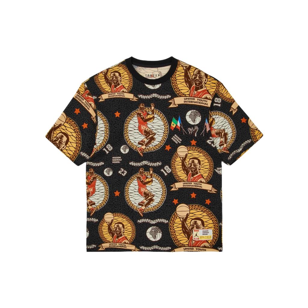 Jordan Мужская футболка с коротким рукавом с рисунком X Maison Chateau Rouge, черные DJ9769-010