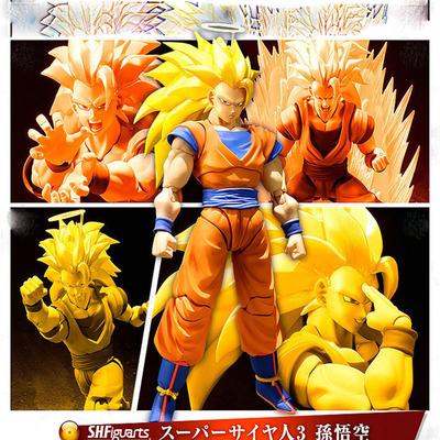Аниме Dragon Ball Z Мультяшная Фигурка Супер Сайян Супер 3 Гоку Модель Действия Подвижная Игрушка ПВХ Статуэтка Коллекция Подарок для Детей