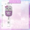 Funny Cartoon Pill Badge Reel. Silver Flashing Clip for Nurses, Doctors, and Medical Professionals.