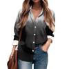 Women's Shirt Blouse Printed Button Long Sleeve Casual Basic Shirt Collar Regular Top