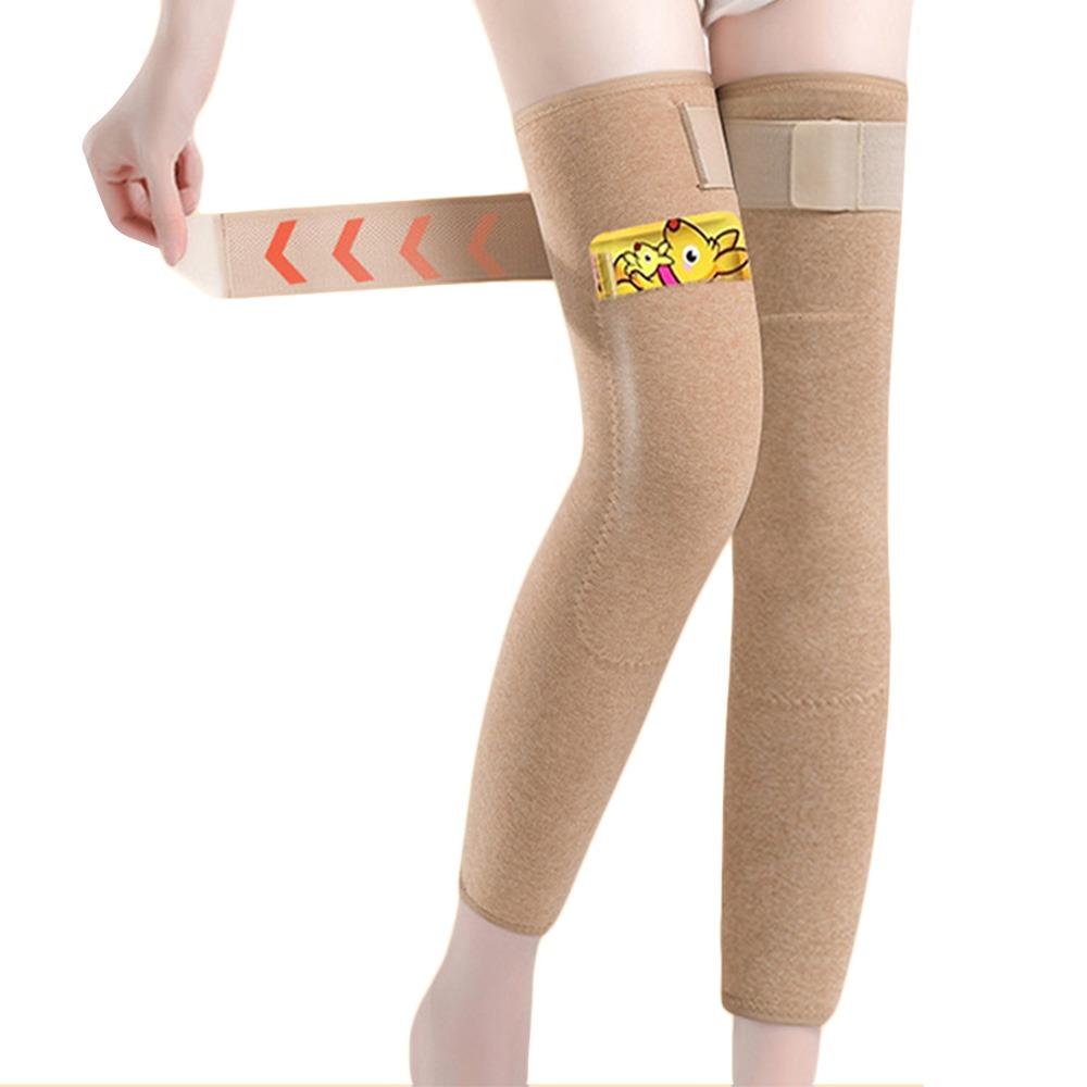 Thickened Warm Knee Sleeve Velvet Knee Support Extended Leg Sleeves Unisex