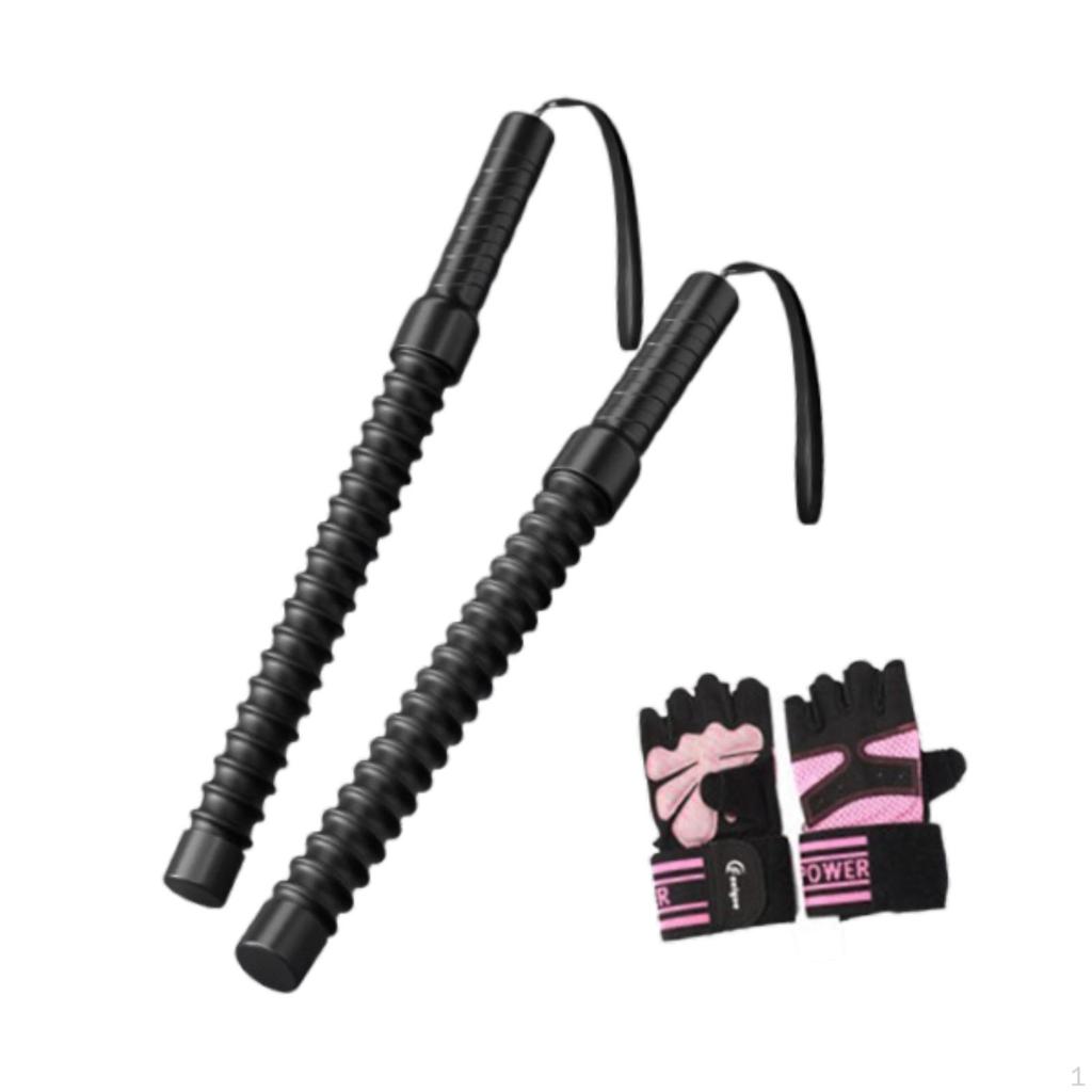 2 шт. Ropeless Battle Ropes Тренировочные фитнес-палки для мужчин и женщин Силовые тренировки