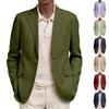 Men's  Jacket Lightweight Casual Sport Coats Soild Color One Button Suit Jacket With Pockets