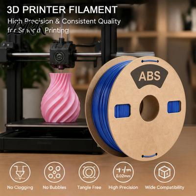 Прочный и износостойкий филамент для 3D-принтера ABS 1,75 мм, Высокоточный ударопрочный филамент для DIY-моделей, для большинства FDM-принтеров, Промышленный класс