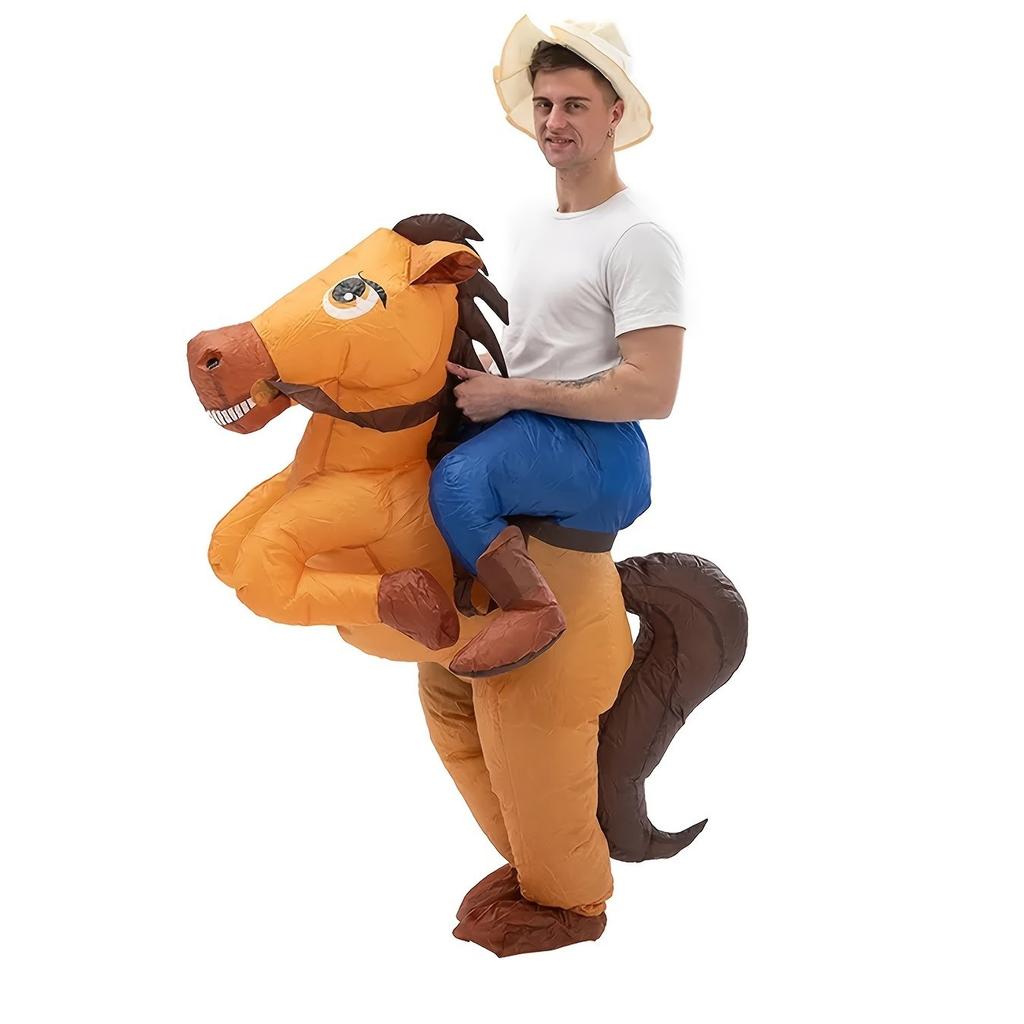 Halloween Inflatable Horse Costume Cowboy Unicorn Costumes For Adult Party Birthday Cosplay Fantasy Fancy Halloween Cost