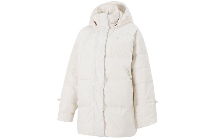 Women's Jacket Adidas Originals Trefoil Down Jacket Winter Women's Ecru
