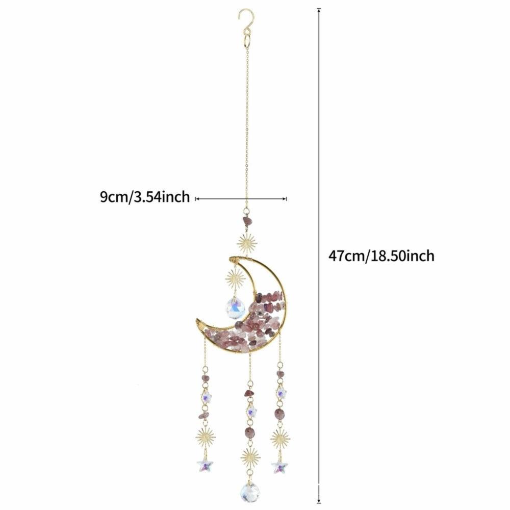 Crystal Sun Catcher Prism Colorful Wind Chimes Creative Moon Catchers Yard Garden Decor