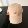 Korean Solid Color Baseball Hat for Women Summer Fashion Letter Adjustable Sunshade Peaked Cap Girls Casual Outdoor Sports Hat