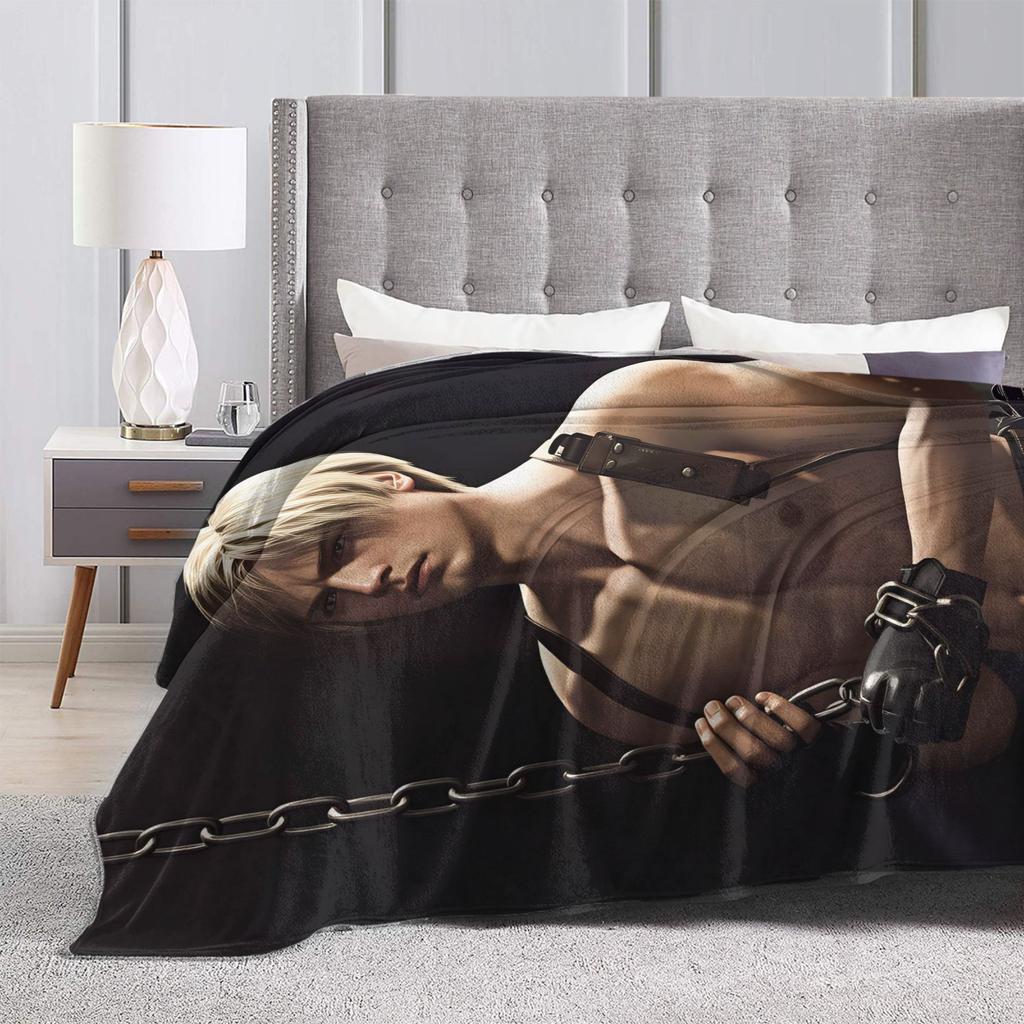 Leon Kennedy Cozy Blanket Trend Travel Throw Blanket Living Room Flannel Bedspread Sofa Bed Cover