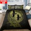 Текстиль для дома Tmarc Tee Viking Fenrir Wolf Комплект постельного белья Пододеяльник Постельный комплект