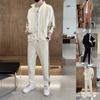 Men's Suit New Autumn Korean Style Loose Two-piece Suit Youth Casual Cotton Sports Suit