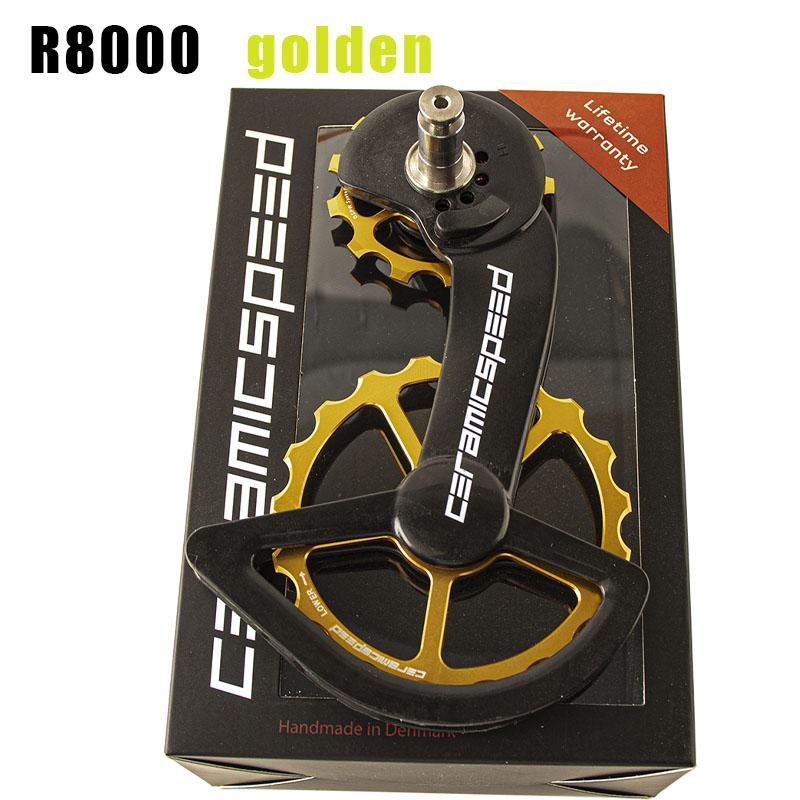 CS Bicycle Ceramic Peilin Carbon Oversized Jockey Pulley Rear Guide Wheel Derailleurs For Shimano R8000 R7000 105 FORCE RED AXS