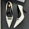 2025 New Designer Hollow Out Women Pump Street Style Pointed Toe Party Prom Thin High Heels Sandals Spring Mule Shoes for Women