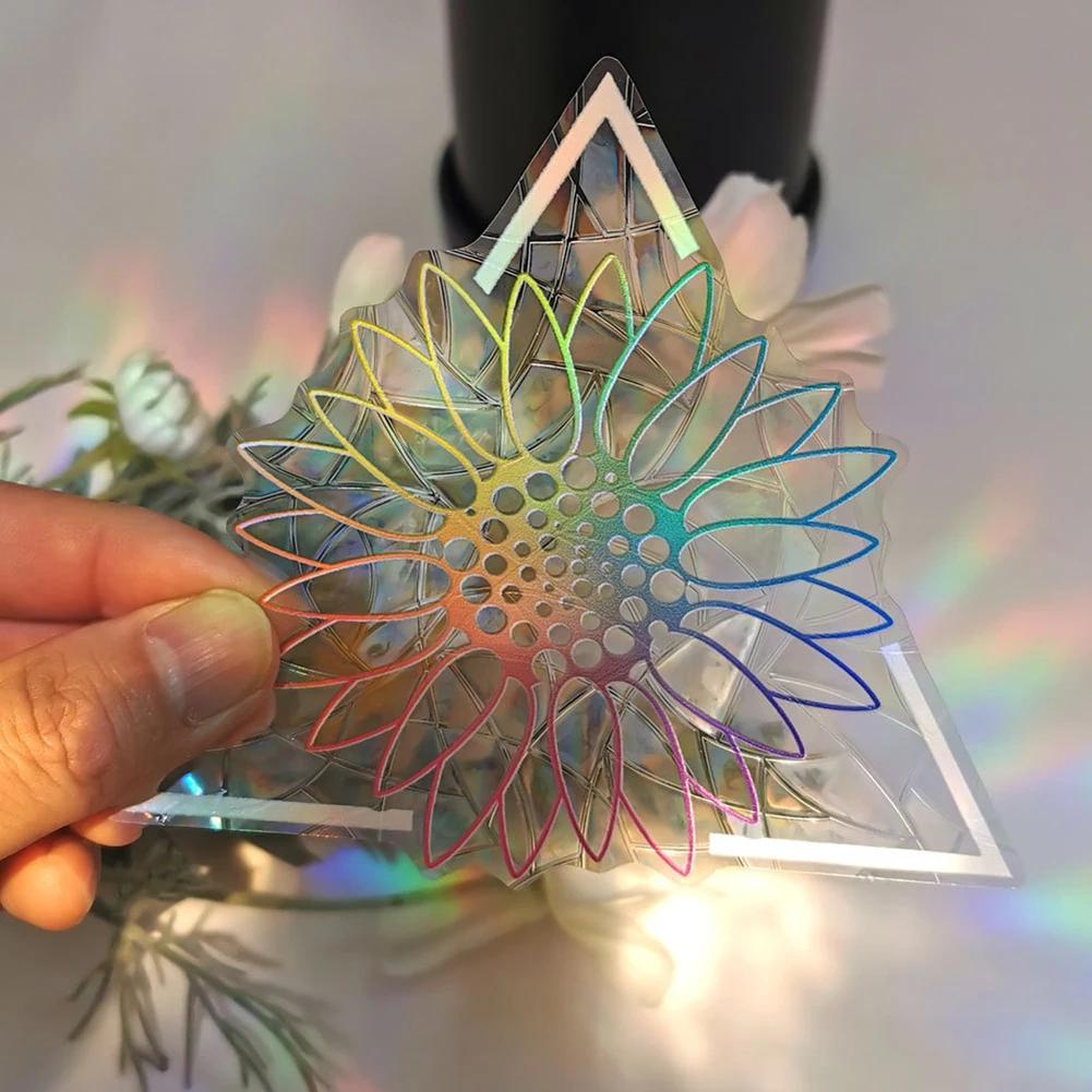 Новые наклейки на стену «Ловец солнца», радужная наклейка на зеркало, самодельная наклейка на окно, украшение для спальни для домашнего декора, создатель радуги