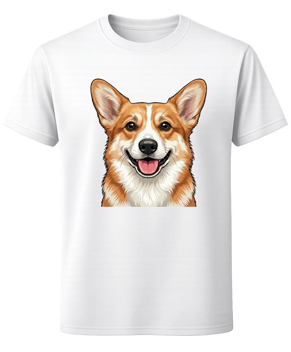 Cute Smiling Corgi Dog Lover Graphic Unisex T-Shirt