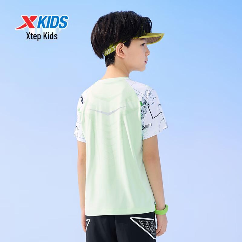 XTEP Boys' Color Block Short Sleeve T-Shirt