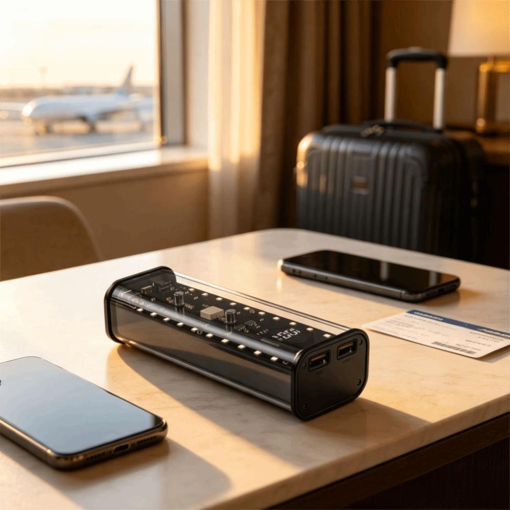 Portable Power Bank Case 4* 21700 Power Bank Holder DIY Project Battery Shell  Travel Use