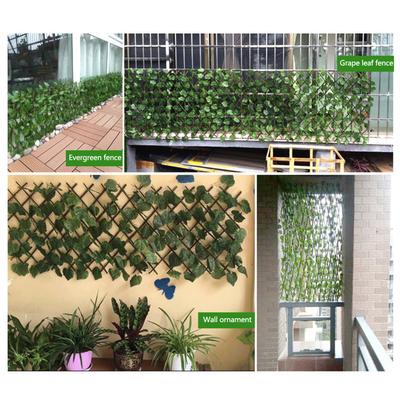 Имитация Забора Забор Телескопический Забор Поддельные Цветы Зеленые Листья Открытый Сад Забор Стены